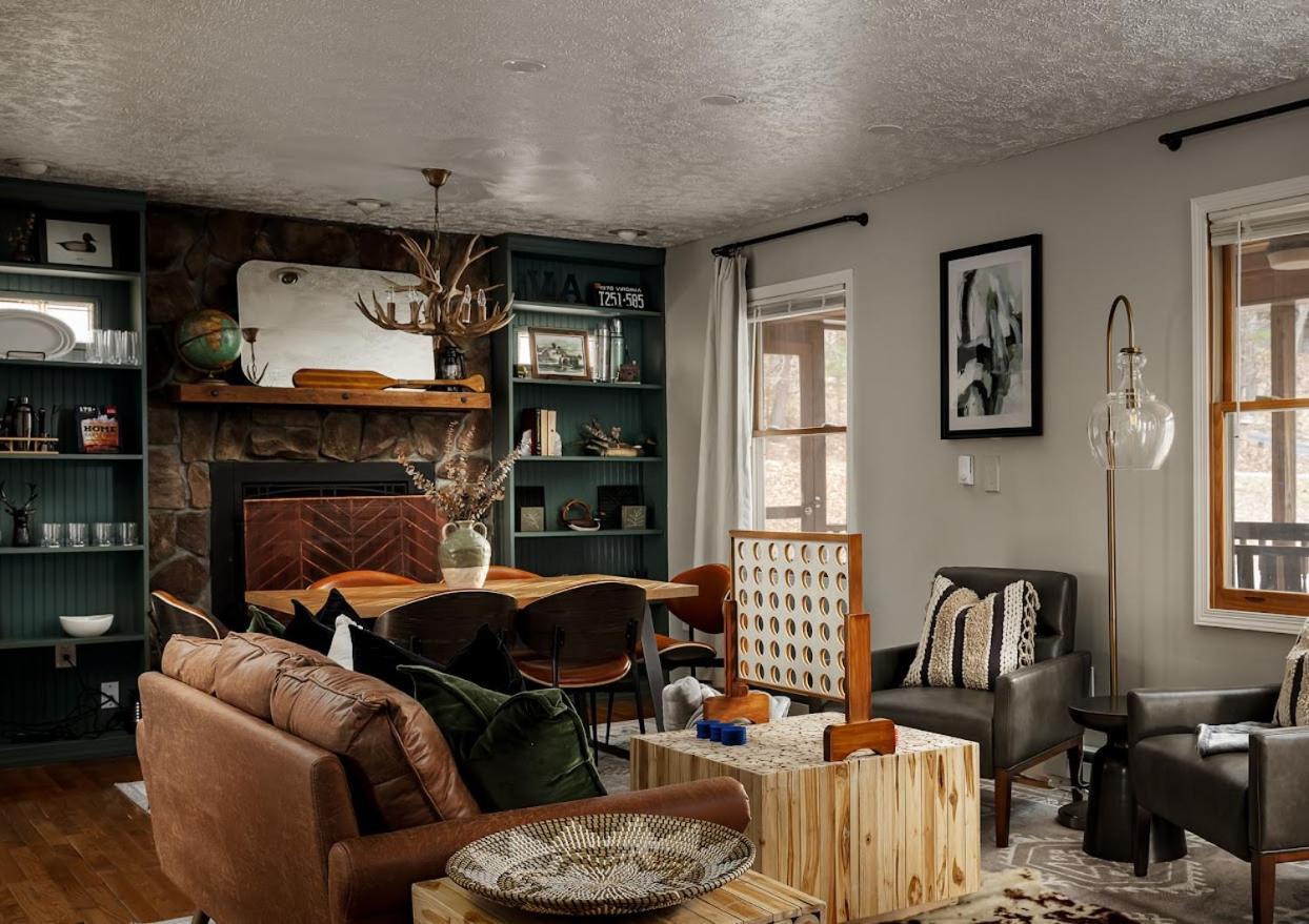 Shenandoah Dog Friendly Cabin With River Access, Hot Tub, Fire Pit, Bbq, Outdoor Dining Esterno foto